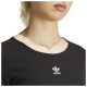 Adidas Γυναικεία μακρυμάνικη μπλούζα Essentials Ribbed Crop Longsleeve Tee